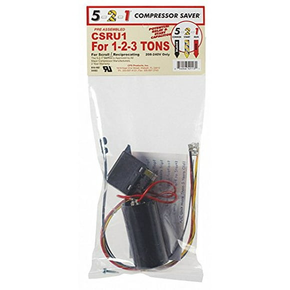 Hard Start Kit, 1-2-3 tons A/C Units