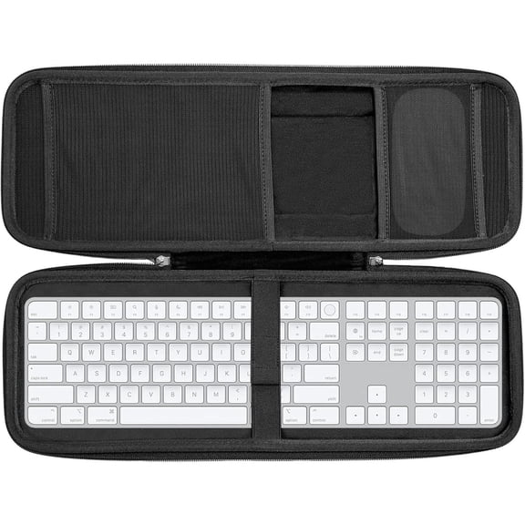 Hard Storage Case Compatible with Apple Magic Keyboard + Magic Mouse. (Case Only) - Grey
