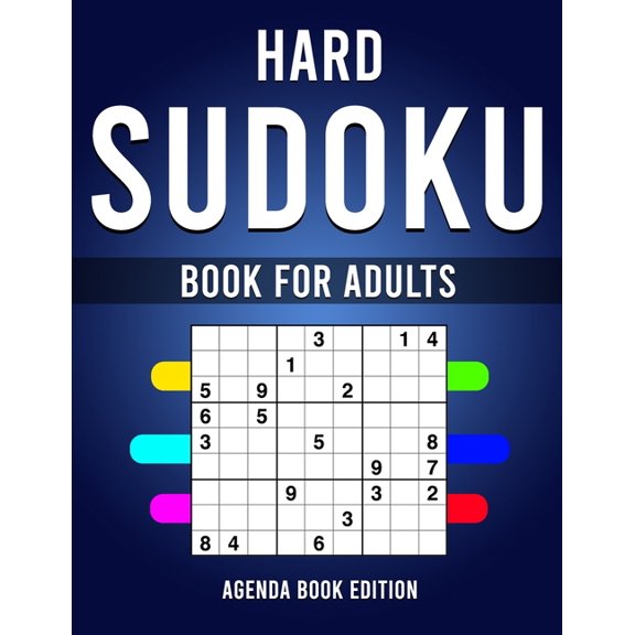 Hard Sudoku Book for Adults: 200 Hard, Extra Hard and Extreme Sudokus for Adults with Solutions (Paperback)