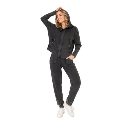 Hard Tail Women's Thermal Hoodie & Pant Set, Sizes S-3X