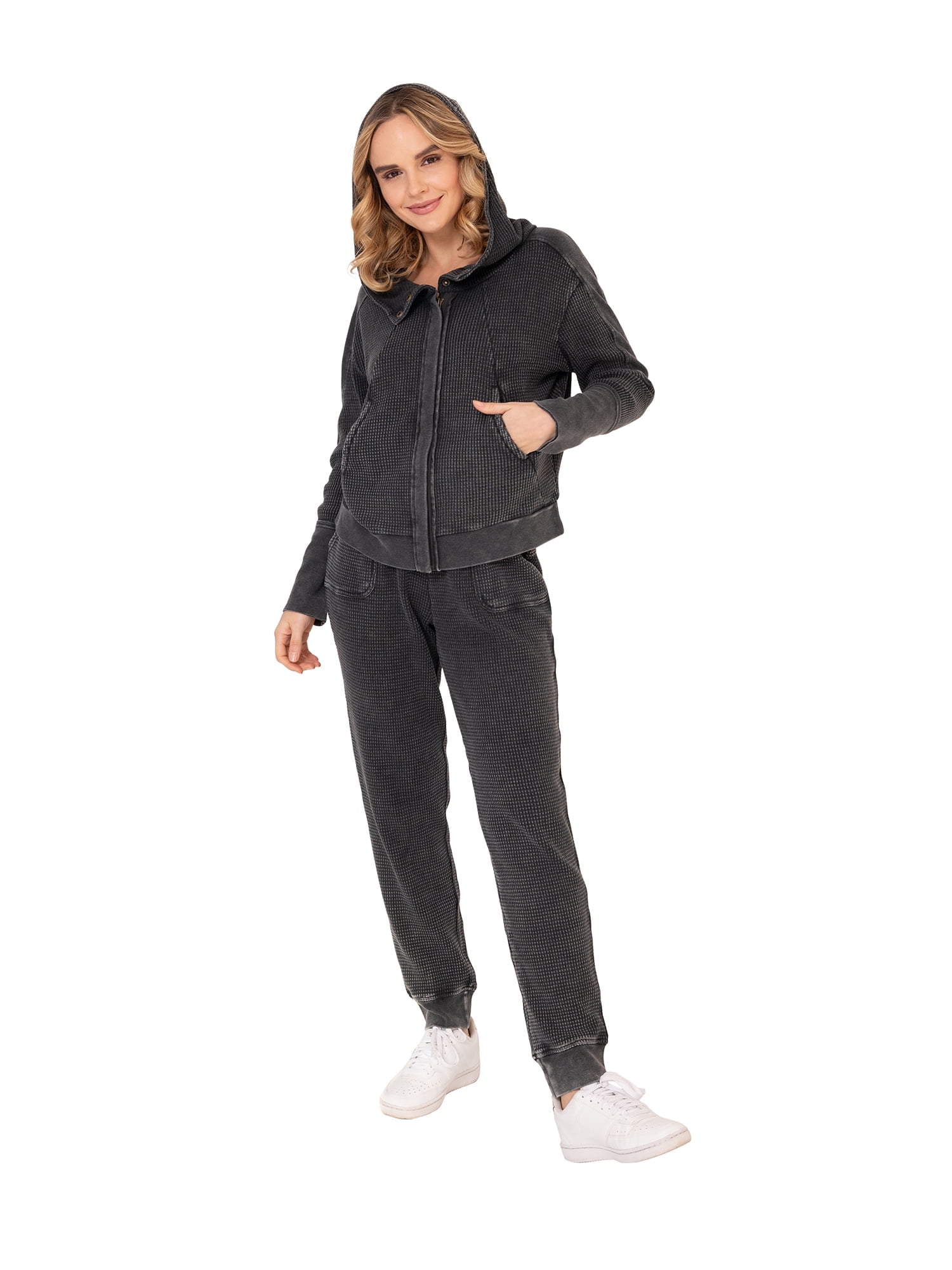 Hard Tail Women's Thermal Hoodie & Pant Set, Sizes S-3X