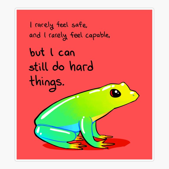 Hard Things Tree Frog Sticker