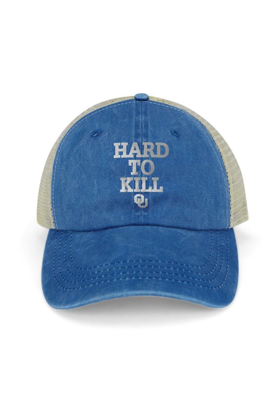 Hard To Kill Dark Blue Hat Adjustable Funny Fashion Unisex Baseball Cap for Men Women