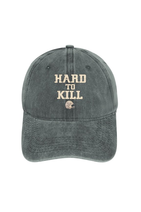 Hard To Kill Gray Hat Adjustable Funny Fashion Unisex Baseball Cap For Men Women