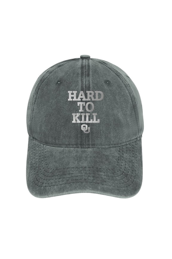 Hard To Kill Gray Hat Adjustable Funny Fashion Unisex Baseball Cap For Men Women