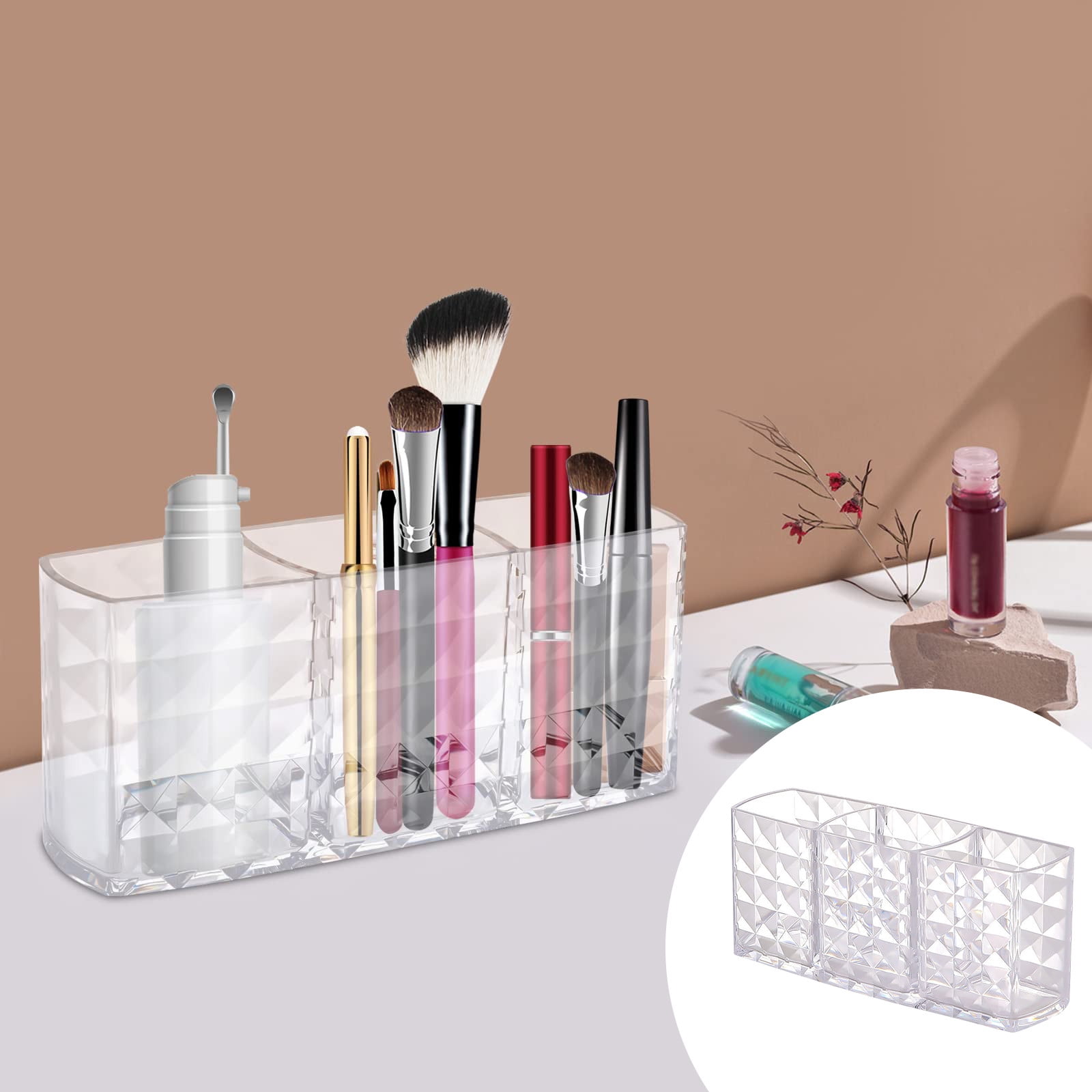 Hard Toiletry for Traveling Makeup Pack And Checke Makeup Bag Makeup Bags Set Jewelry Carrying Rolling Makeup Brush Pouch with Slots Toiletries Organizer Small Makeup Organizer Beauty Room