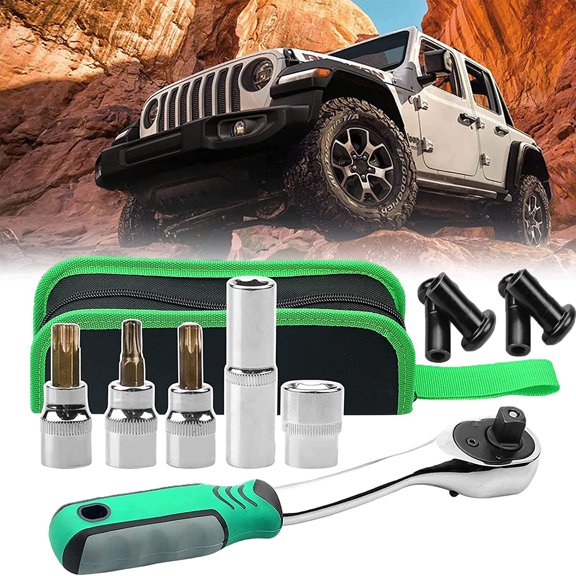 Hard Top Door Removal Torx Set Tool Kit Replace 82214166AB 68361574AB for Jeep Wrangler JL JK & Gladiator Rubicon Sahara 2-4 Doors 2007-2020 Soft Top