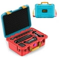 thumbnail image 1 of Hard Travel Case for Nintendo Switch 2, IP67 Waterproof, Soft Lining, Holds Console, Pro Controller & Accessories-Blue Orange, 1 of 7