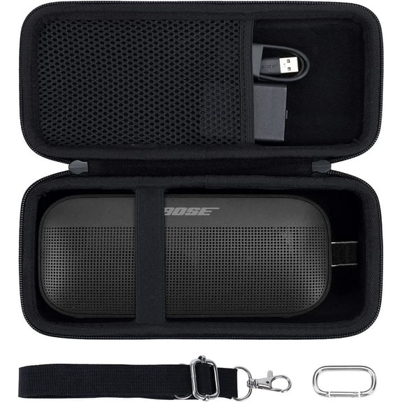 Hard Travel Case Replacement for Bose New SoundLink Flex 2nd Gen/Bose SoundLink Flex Bluetooth Portable Speaker (Black Case)