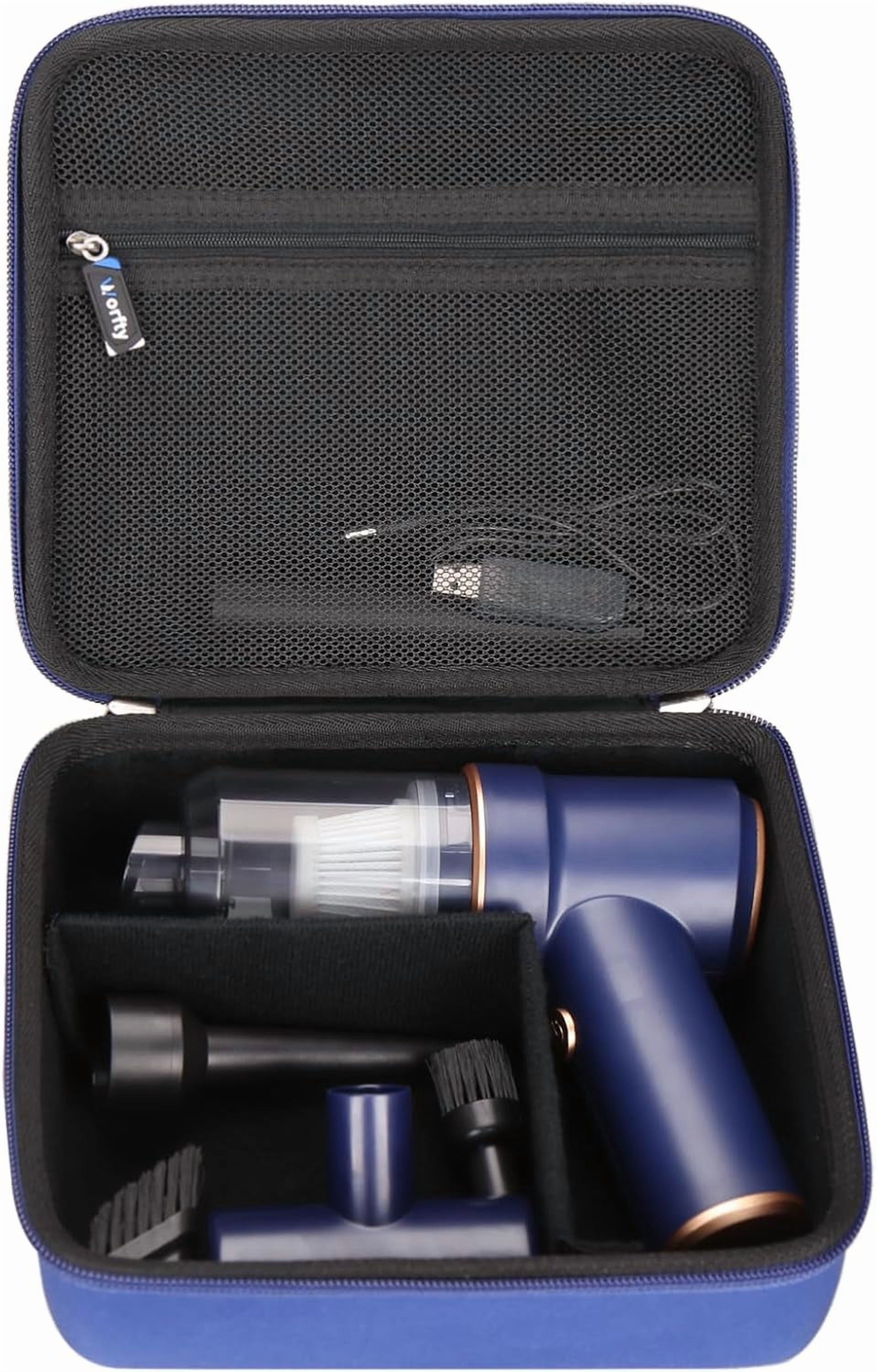 Hard Travel Case for Handheld Car Vacuum Cleaner, Portable Auto Vacuum Cleaner Accessories Storage Bag Carrying EVA Case for LT-117C 9000Pa Air Duster(Box Only)