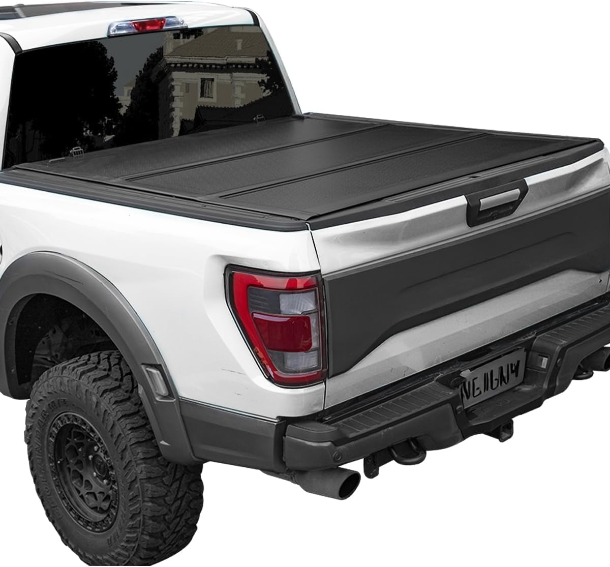Hard Tri Fold Low-pro Tonneau Cover compitable with 2022-2026 Tundra 5.5ft Bed with Deck Rail System