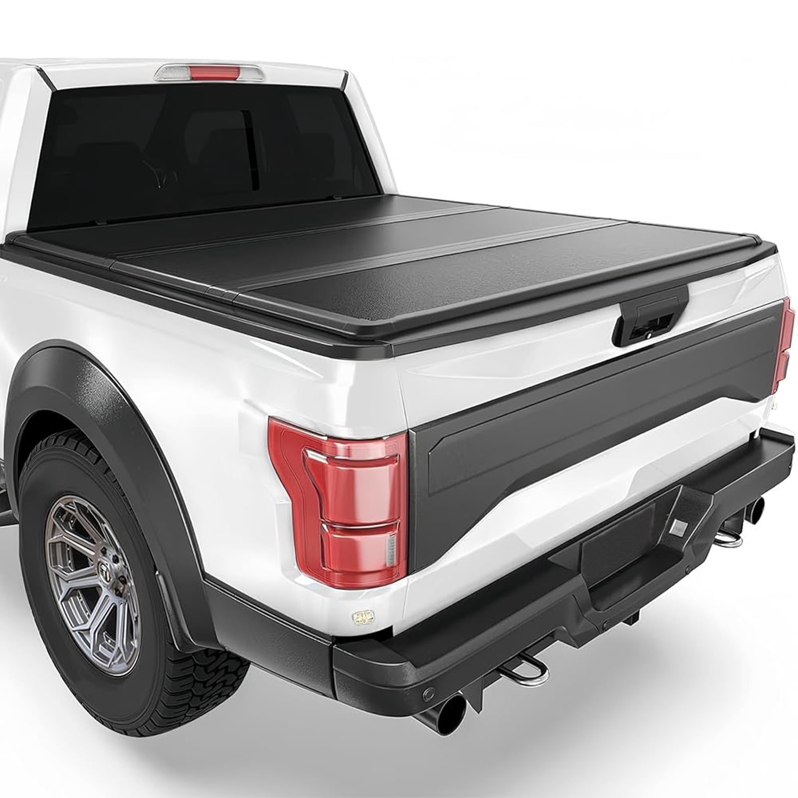 Hard Tri-Fold Truck Bed Tonneau Cover Compatible with 2004-2014 Ford F-150 8ft (96") Bed