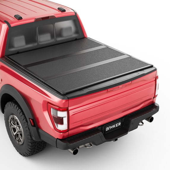 Hard Tri Fold Truck Bed Tonneau Cover Compatible with 2016-2023 Toyota Tacoma, 5'(60") Bed with OE Track System(Excl. Trail Edition)