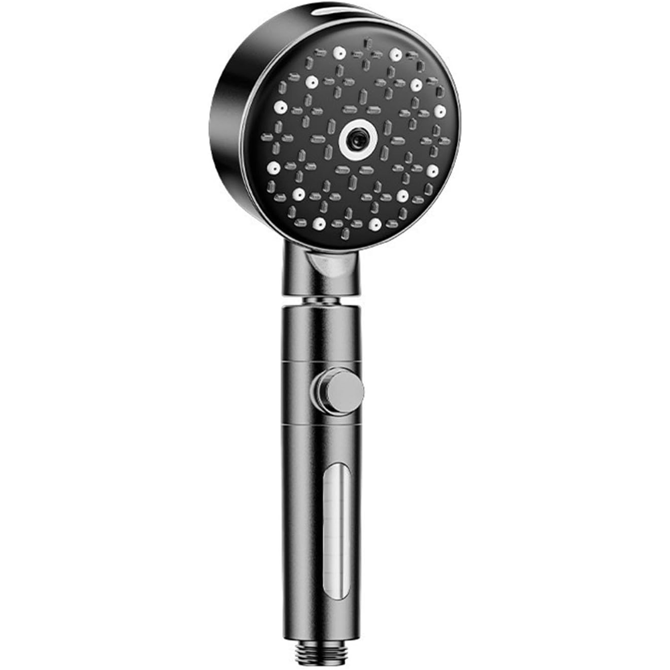 Hard Water Filter Shower Head with ON/Off Full Shutoff Push Button