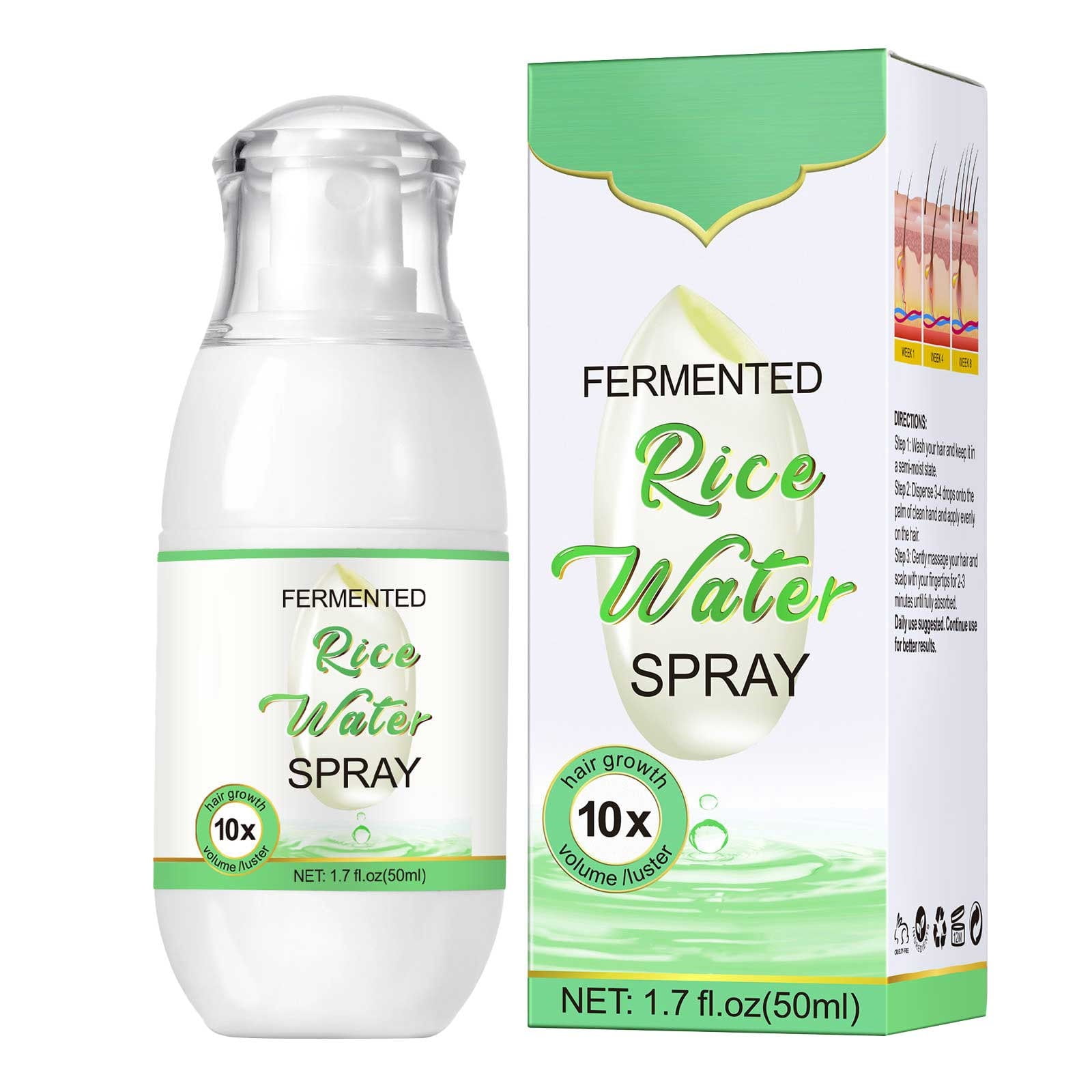 Hard Water Hair Conditioner Spray Rice Protein Heat Protectant For All