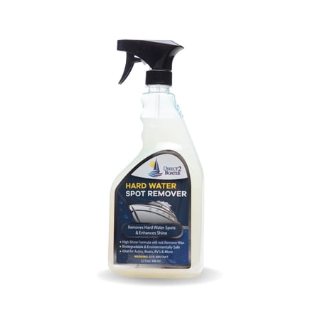 Hard Water Spot Remover for Boats, Autos, Motorcycles, ATV's & RV's - 32 fl oz Biodegradable High Shine Formula