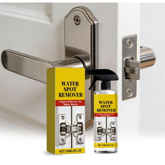 Hard Water Stain Remover 120ml – Powerful Limescale & Mineral Deposit Cleaner for Faucet, Showerhead, Glass & Stainless Steel – Spray Bottle for Easy Application