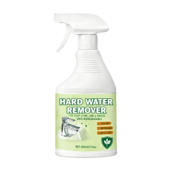 Hard Water Stain Remover, Gentle Lime and Bathroom Descaler, Calcium, Lime & Rust Remover Cleaner, Shower, Glass, Toilet, Water Pipe, Tub & Sink Cleaning Gloss Cleaning Supplies