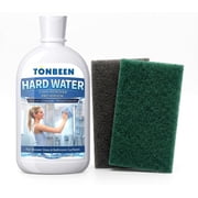 Hard Water Stain Remover Paste with Polishing Pads   Calcium & Limescale Cleaner for Shower Glass, Shower Doors & Tiles, Includes 800 & 1200 Grit Pads, 500ml,16.9fl oz