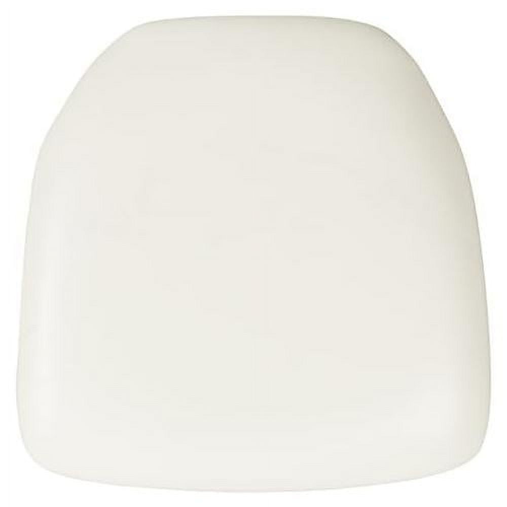 Hard White Vinyl Chiavari Chair Cushion
