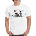 thumbnail image 1 of Hard Work And Cheapskates T-Shirt Men -Ramzy Taweel Designs, Male Medium, 1 of 4