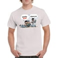 thumbnail image 1 of Hard Work And Cheapskates T-Shirt Men -Ramzy Taweel Designs, Male Small, 1 of 4