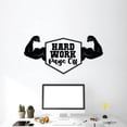 thumbnail image 1 of Hard Work Pays Off - Life Motivational Quote Insprational Quote Muscles Exercise Vinyl Wall Decal Art Sticker Decoration For Living Room Kids Room Decal Décor Boys Girls Room Size (6x10 inch), 1 of 3