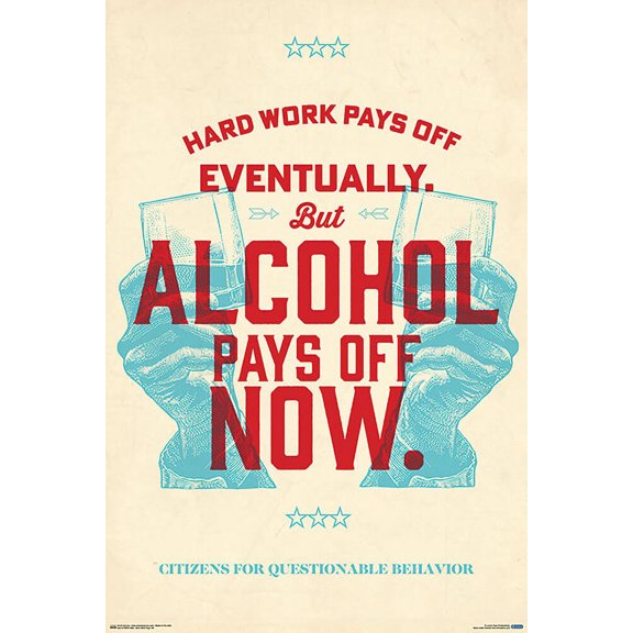 Hard Work Pays Off Poster 24" x 36"