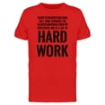 thumbnail image 1 of Hard Work, Talent Inspiration T-Shirt Men -Image by Shutterstock, Male Large, 1 of 2