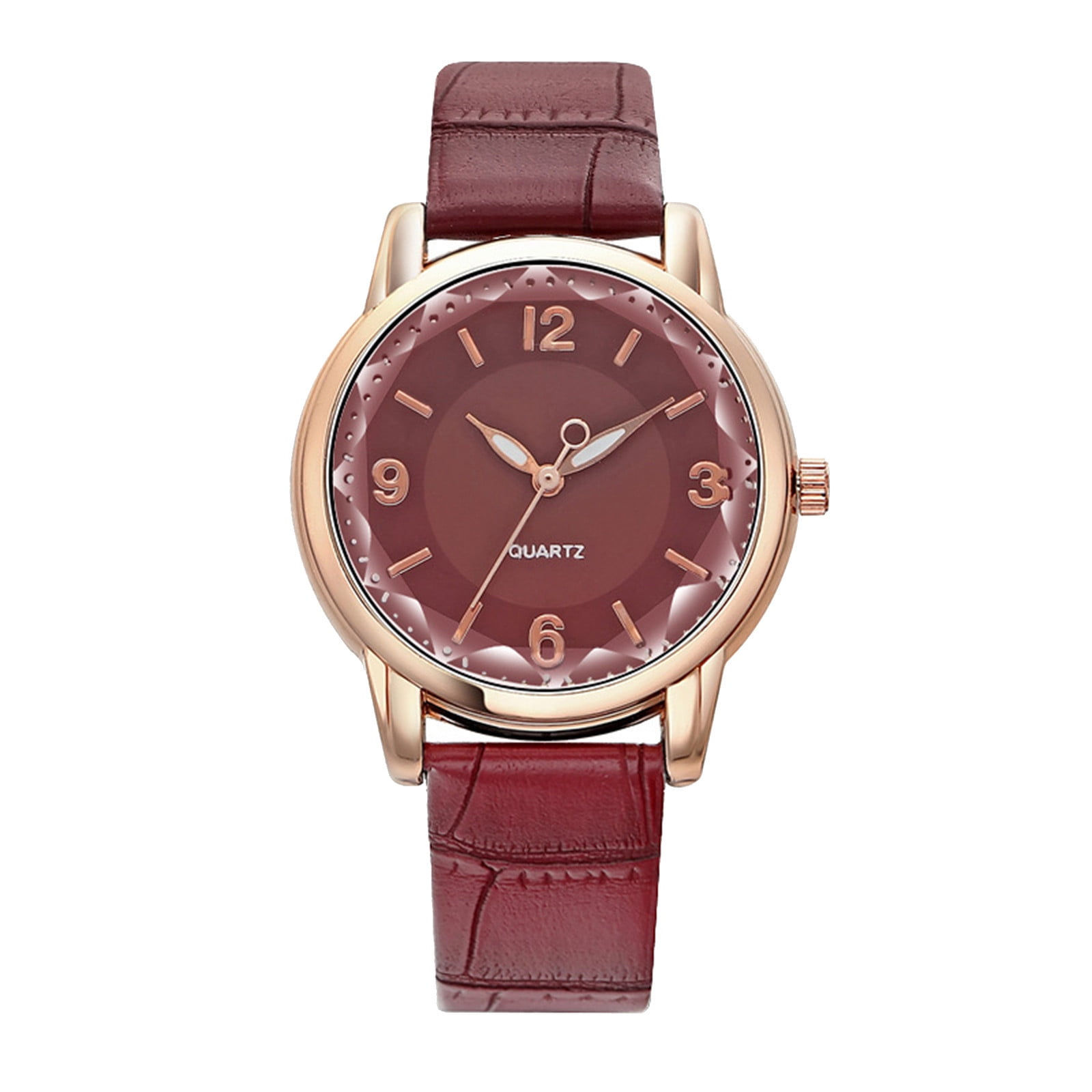 Hard Work Twocolor Dial Quartz Ladies Watch Belt Watch Women