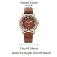 Hard Work Twocolor Dial Quartz Ladies Watch Creative Belt Watch Women
