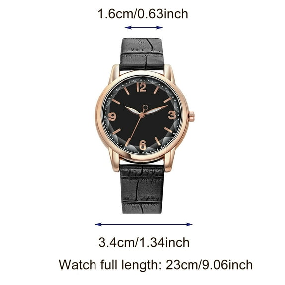 Hard Work Two-color Womens Watches Leather Band Dial Quartz Ladies Watches for Women Watch Creative Stretch Watch Bands for Men Belt Watch Woman Watch Women Women's Wrist Watches Watches under