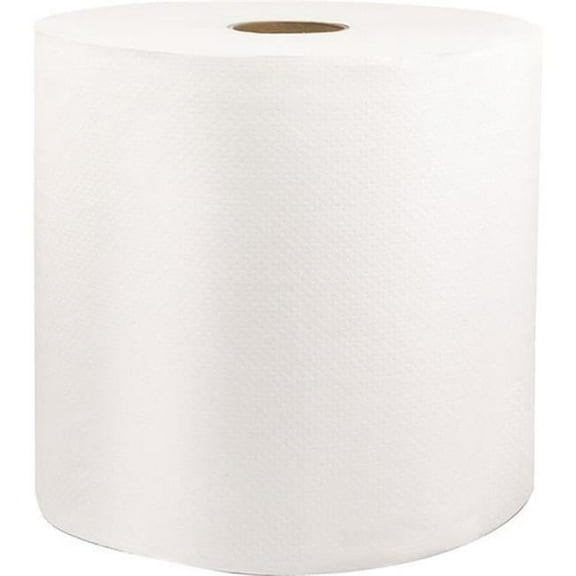 Hard Wound Roll Towel, White - Pack of 6