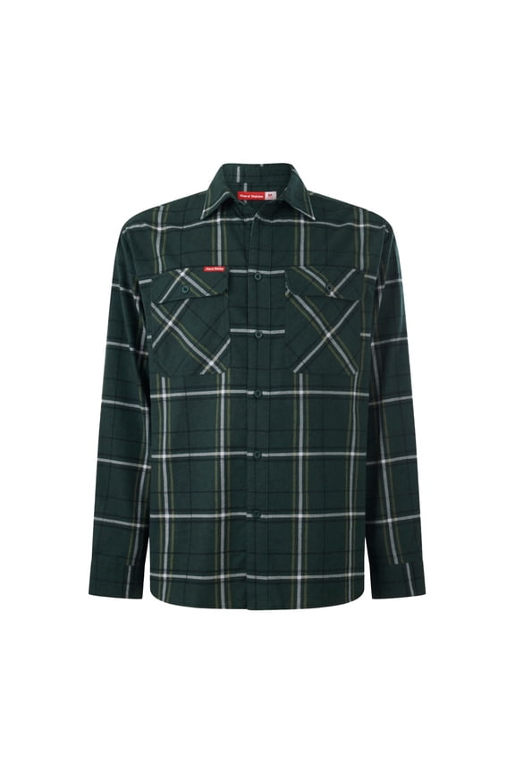 Core Check Men's Regular Fit Long Sleeve Cotton Flannel Shirt