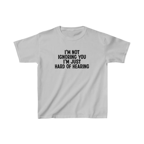 Hard of Hearing American Sign Language ASL Kids Shirt Gift Youth Tee Tshirt