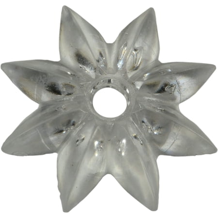 1" Clear Plastic Rosette Mirror Hardware MHP-045 (15 pcs.)