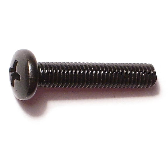 #10-32 x 1" Black Oxide Phillips Pan Head Machine Screws (15 pcs.)