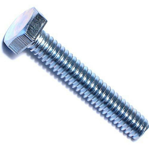 1/4"-20 x 1-1/2" Zinc Plated Steel Coarse Full Thread Hex Head Tap Bolts TBHS-023