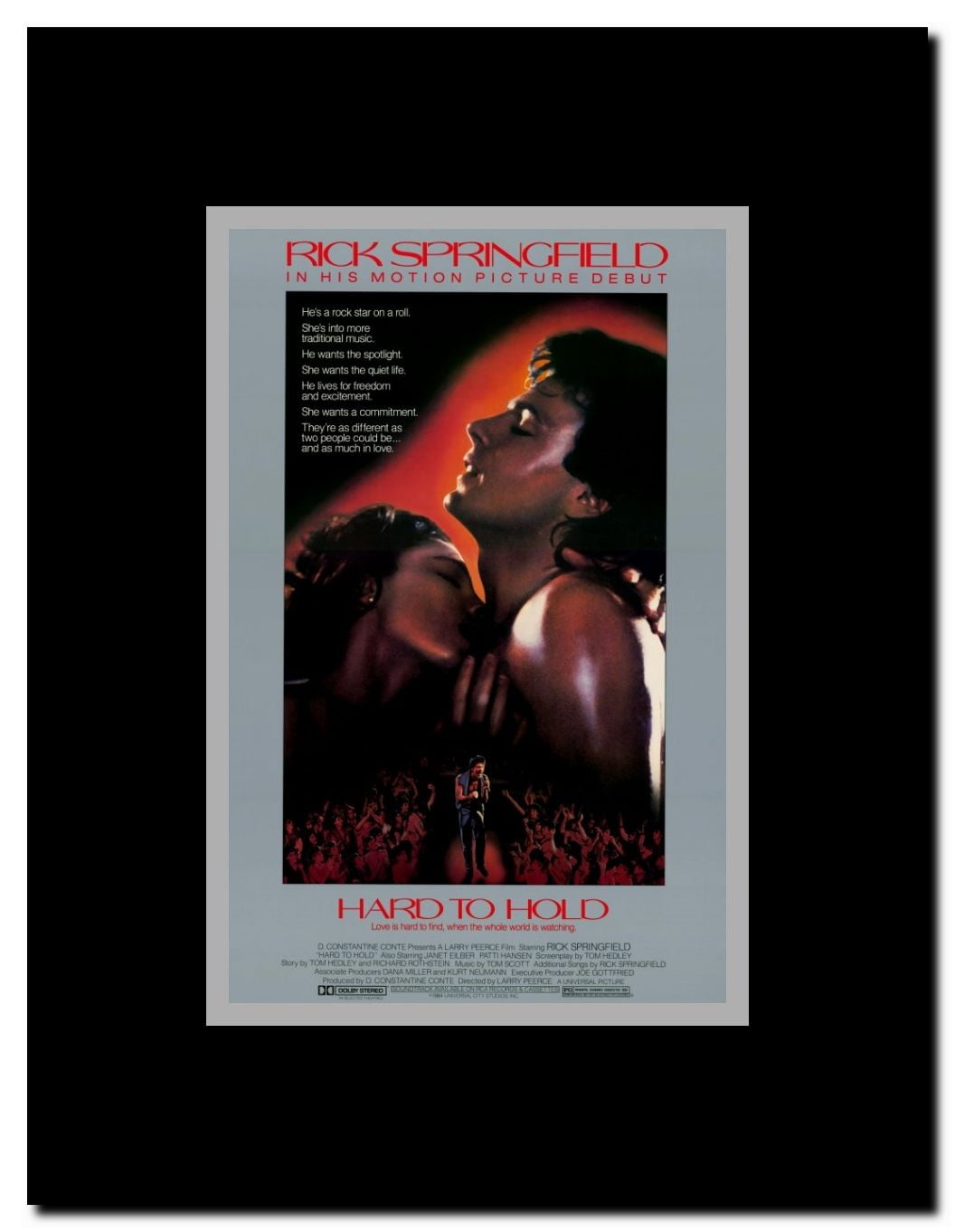 Hard to Hold Framed Movie Poster