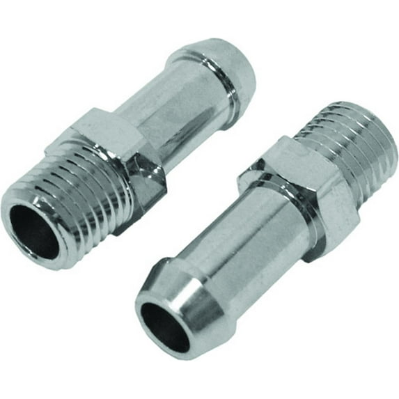 HardDrive 02-071 Straight 1/8in. NPT Oil Line Fittings for 3/8in. Hose