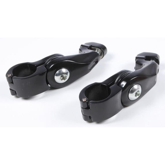 HardDrive Adjustable Highway Peg Mounts, Short - Black