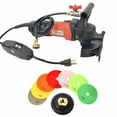 thumbnail image 1 of HardInch Wvpolset Marble & Stone 4-Inch Granite Sander Countertop Wet Polisher Grinder With Diamond Pads, 1 of 8