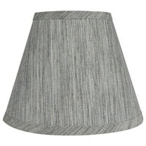 Hardback Faux Silk Conical Lamp Shade, 5 inch Top, 9 inch Bottom, 7 inch Slant Storm Single N/A N/A