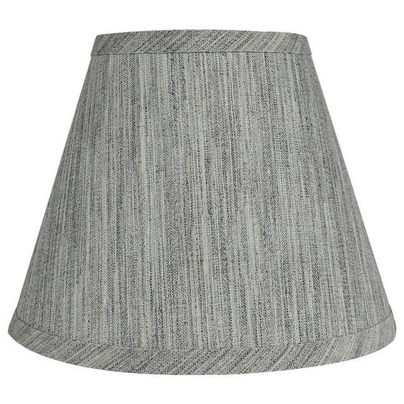 Hardback Faux Silk Conical Lamp Shade, 5 inch Top, 9 inch Bottom, 7 inch Slant Storm Single N/A N/A