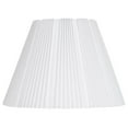 thumbnail image 1 of Hardback Knife Pleated Empire Lamp Shade Brussels White Large 9" Top x 17" Bottom x 12.25" Slant x 11.75" High Spider with Replacement Harp and Finial Fitting - DyGTyX, 1 of 7