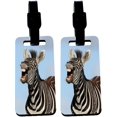 thumbnail image 1 of Hardboard Luggage Identifier Tags with Strap - Laughing Zebra (x4), 1 of 1