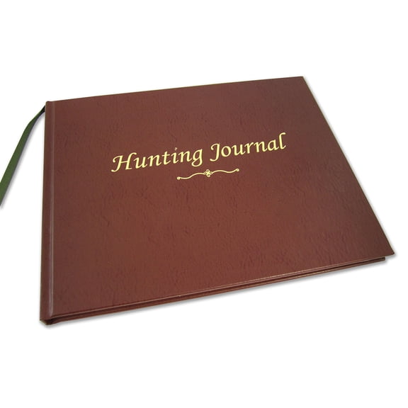 Hardbound Hunting Journal 8.875" x 7" 96 Pages Tan Leather