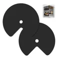 thumbnail image 1 of Hardcometrue Lazy Susan (2 Pack) Black Shelf Liner, Modern Kitchen Organizer, 1 of 5
