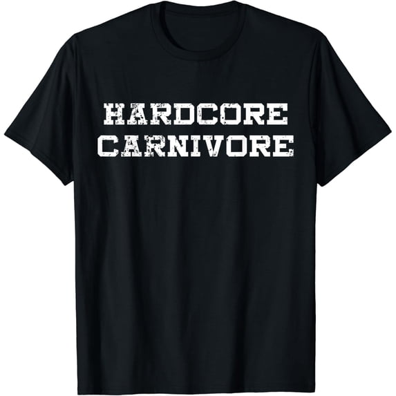 Hardcore Carnivore Funny Meat BBQ Grilling SmokeT-Shirt