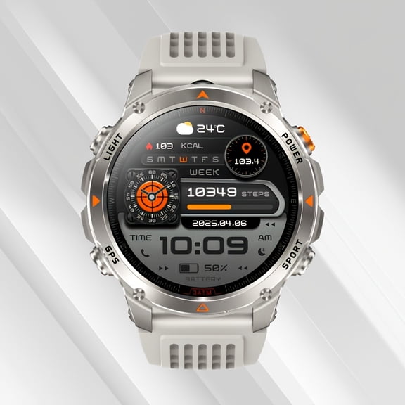 Hardcore Outdoor Multifunctional Smartwatch: 1. 46-inch IPS HD Screen, GPS Positioning, 3ATM, Built-in Compass & Flashlight, Essential for Outdoor Adventures